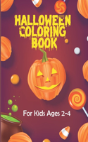 Halloween Coloring Book for Kids Ages 2-4