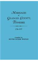 Marriages of Grainger County, Tennessee, 1796-1837