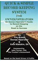 Quick & Simple Record Keeping for Owner/Operators
