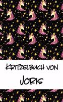 Kritzelbuch von Joris: Kritzel- und Malbuch mit leeren Seiten für deinen personalisierten Vornamen