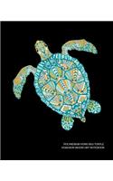 Polynesian Honu Sea Turtle Hawaiian Maori Art Notebook
