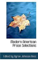 Modern American Prose Selections