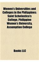 Women's Universities and Colleges in the Philippines: Saint Scholastica's College, Philippine Women's University, Assumption College(English)