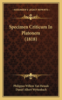 Specimen Criticum In Platonem (1818)
