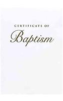 Abingdon Select Collection Children's Baptism Gold Certificate