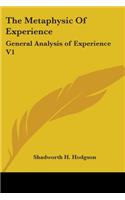 Metaphysic Of Experience