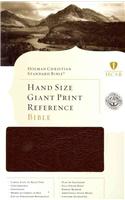 HCSB Hand Size Giant Print Reference Bible, Brown