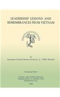 Leadership Lessons and Remembrances from Vietnam