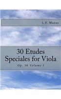 30 Etudes Speciales for Viola