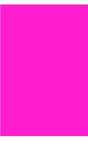 Hot Magenta Color Journal Simple Plain All Magenta