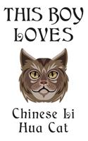 This Boy Loves Chinese Li Hua Cat Notebook