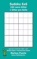 Sudoku 6x6 - 106 leere Gitter
