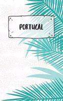 Portugal: Dotted Travel Diary Notebook or Journey Dotted Grid Journal - Holiday Trip Pocketbook for Men and Women with Dots