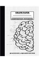 Graph Paper Composition Notebook. Quad Ruled-4 Squares Per Inch