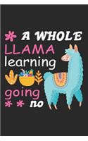 A whole llama learning going on: A 121 page cute fitness journal for fitness lover, fitness planner for women, fitness planner for men & log book for fitness