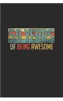59 Years Of Being Awesome: Graph Paper Notebook - Awesome Birthday Gift Idea