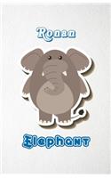 Ronan Elephant A5 Lined Notebook 110 Pages