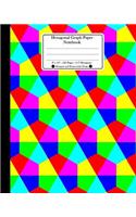 Hexagonal Graph Paper Notebook. 8" x 10". 120 Pages. 0.5" Hexagons