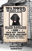 Retriever Curly-Coated Dog Wanted Poster: Isometric Dot Drawing Paper Notebook Featuring 120 Pages 6x9