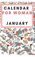 Calendar For Woman: January