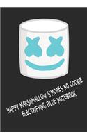 Happy Marshmallow s'Mores No Cookie Electrifying Blue Notebook