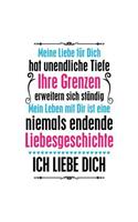 Meine Liebe Hat Unendliche Tiefe: Notizbuch Für Ehemann Ehefrau Freund-In Partner-In Verlobte-R Ehe-Frau Ehe-Mann Hochzeit-Stag