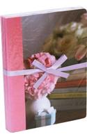 Pretty Pastel Flowers Large Paperback Notebooks (pack of 3)