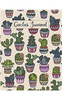 Cactus Journal: 8.5x11 Lined Illustrated Journaling Notebook