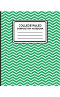 College Ruled Composition Notebook