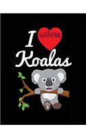 I Koalas: Valentine's Day Journal Notebook