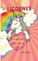 Livre de coloriage avec des licornes pour les enfants