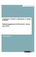Bürgerengagement in Österreich - Status Quo 2003