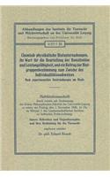 Chemisch-Physikalische Blutuntersuchungen, Ihr Wert Für Die Beurteilung Der Konstitution Und Leistungsfähigkeit, Und Ein Beitrag Zur Blutgruppenbestimmung Zum Zwecke Des Individualitätsnachweises