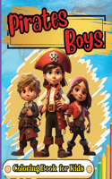 Pirates Boys Coloring Book for Kids