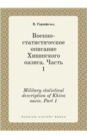 Military statistical description of Khiva oasis. Part 1