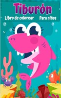 Libro para colorear de tiburones para ninos