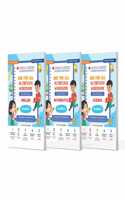 Oswaal One For All Olympiad Workbook Class 4 (Set of 3 Books) Maths, Science & English For 2024-25 Exam