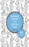 Alphabet animals A-Z coloring book for toddlers