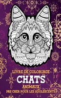 Livre de coloriage - Pas cher pour les adolescents - Animaux - Chats