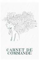 Carnet de commande: Saisie des commandes, pratique pour vous de remplir - Design: Une femme dans le vent