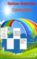 Rainbow Abstraction coloring book