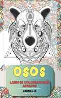 Libro de colorear para adultos - Mandala - Animales - Osos