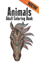 Adult Coloring Book Animals: Stress Relieving Animal Designs 200 Animals designs with Lions, dragons, butterfly, Elephants, Owls, Horses, Dogs, Cats and Tigers Amazing Animals P