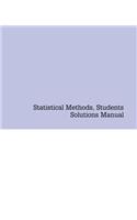 Statistical Methods, Students Solutions Manual (E-Only)