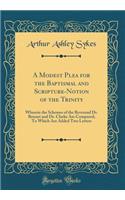A Modest Plea for the Baptismal and Scripture-Notion of the Trinity: Wherein the Schemes of the Reverend Dr. Bennet and Dr. Clarke Are Compared; To Which Are Added Two Letters (Classic Reprint)