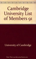 Cambridge University List of Members 91: (Cambridge University List of Members)
