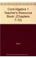 Cord Algebra 1 Teacher's Resource Book