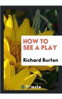 How to See a Play