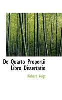 de Quarto Propertii Libro Dissertatio: (English)