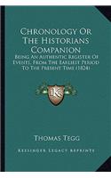 Chronology Or The Historians Companion